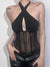 black-halter-neck-bandage-sexy-skinny-stripe-mesh-patchwork-transparent-bodysuit-1