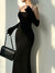 black-elegant-strap-backless-solid-maxi-sexy-evening-party-dress-3