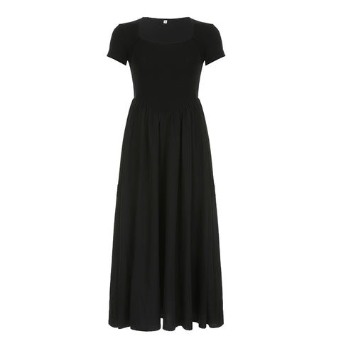 black-spliced-folds-loose-a-line-slim-long-dress-6