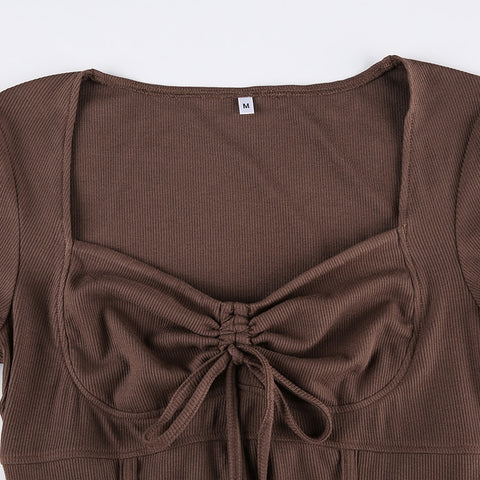 vintage-knitted-brown-skinny-mini-drawstring-corset-elegant-flare-sleeve-party-dress-11