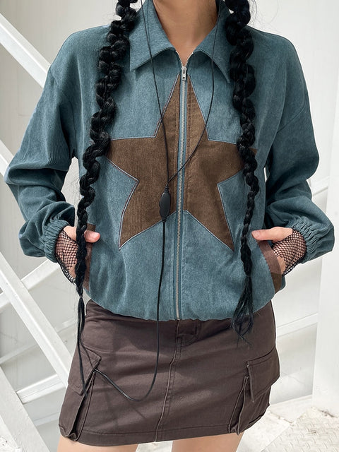 vintage-harajuku-corduroy-star-embroidery-full-zip-up-jacket-1