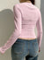 pink-lace-trim-ruched-casual-skinny-smock-crop-top-two-pieces-set-4