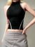 black-stripe-stitched-zipper-backless-stand-collar-short-top-3
