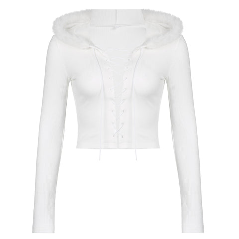 sexy-chic-white-faux-fur-trim-hooded-hollow-out-lace-up-crop-top-4