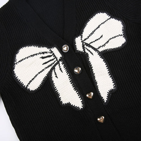 black-bow-patched-knitted-cardigans-buttons-up-cute-sweater-7