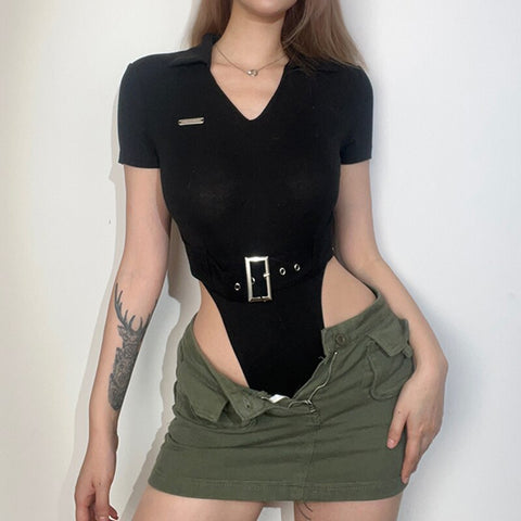 streetwear-black-bodycon-buckle-summer-casual-slim-belted-bodysuit-2