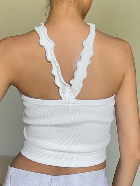 floral-halter-corset-top-cute-sleeveless-rib-knit-casual-tops-2