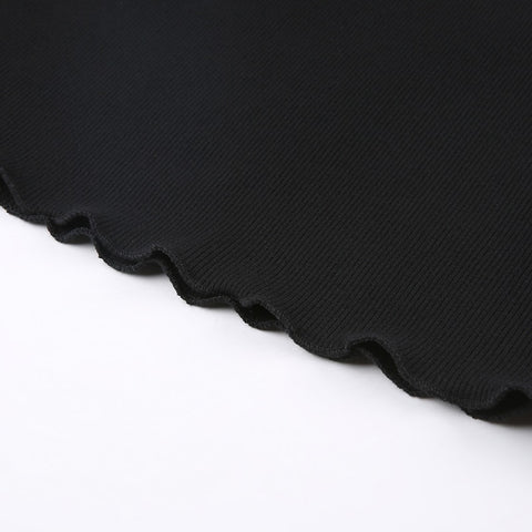 casual-frill-long-sleeve-black-slim-basic-fashion-elegant-chic-mini-dress-7