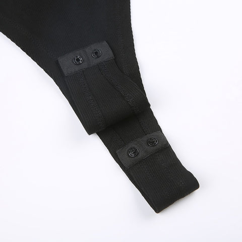 casual-black-bodycon-lace-trim-buttons-basic-sexy-bodysuit-5