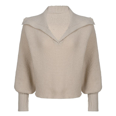 casual-solid-loose-jumper-knit-basic-fashion-chic-pullover-turn-down-collar-knitting-sweater-5