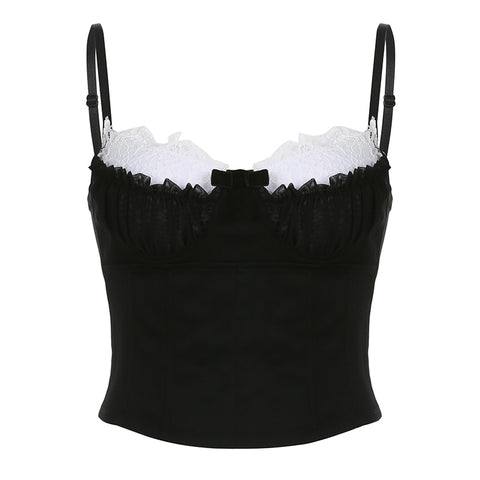 black-strap-lace-bow-skinny-slim-halter-sleeveless-top-5