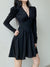 v-neck-chic-long-sleeve-folds-autumn-mini-ruched-corset-solid-buttons-pleated-party-dress-3