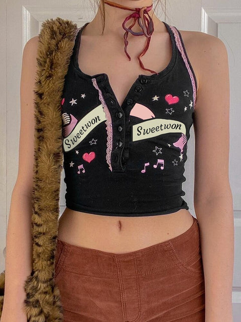 gothic-lace-trim-vest-cropped-letter-star-printed-cute-tops-2