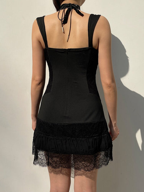 fashion-elegant-lace-patchwork-black-gothic-bow-sexy-sleeveless-sundress-5
