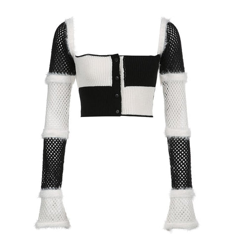 square-neck-patchwork-knitted-hollow-out-pullover-contrast-sweater-6