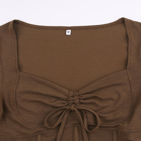 brown-square-neck-flare-sleeve-corset-crop-vintage-drawstring-top-7