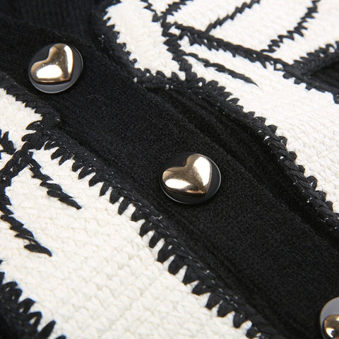 black-bow-patched-knitted-cardigans-buttons-up-cute-sweater-6