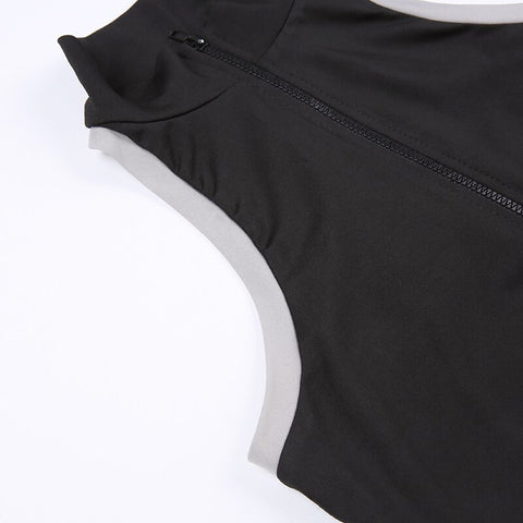 black-stripe-stitched-zipper-backless-stand-collar-short-top-8