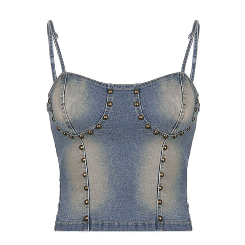 strap-skinny-rivet-denim-camisole-slim-lace-up-bandage-top-5
