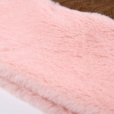 brown-bodycon-star-patched-knitted-autumn-winter-party-mini-pencil-fur-skirt-10