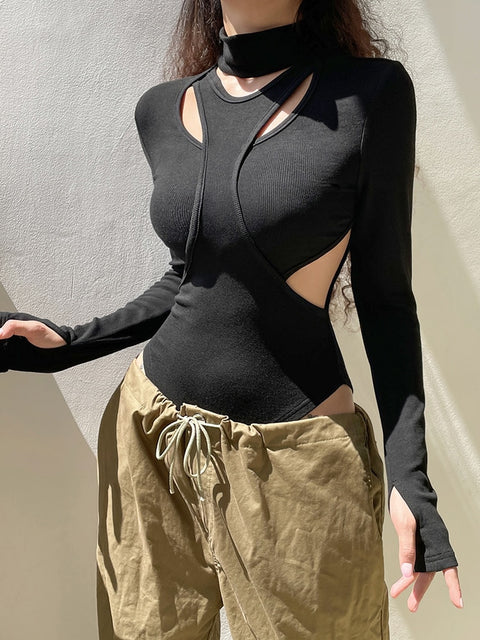 black-halter-neck-bodycon-tops-cut-out-sexy-leotard-bodysuit-3