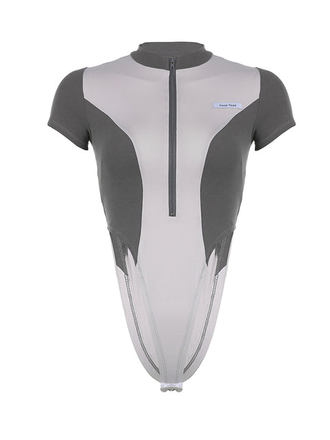 punk-style-bodycon-stitched-short-sleeve-bodysuit-5