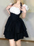gothic-black-white-pleated-gown-corset-ruffles-halter-dress-2